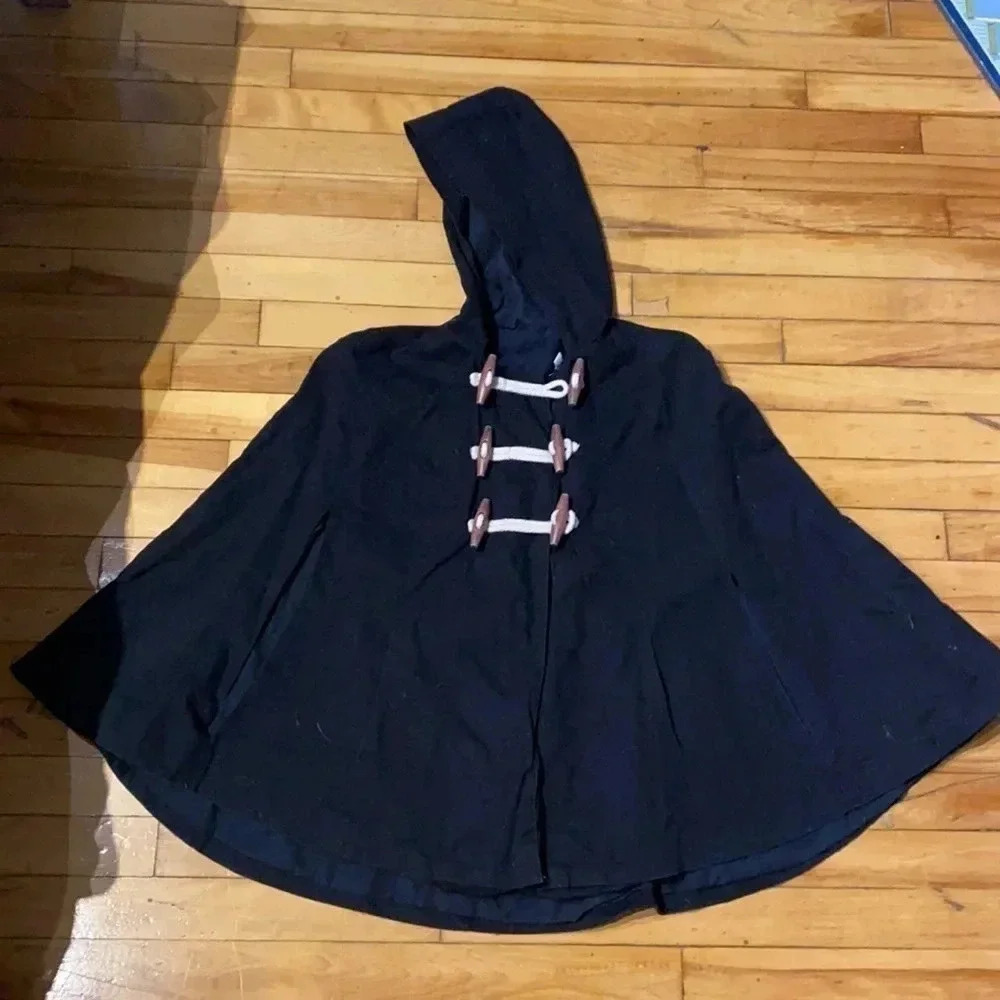 Asos‎ cape  poncho with nautical toggles